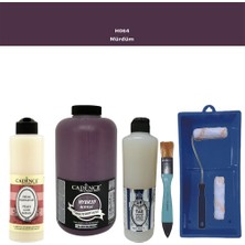 Cadence Banyo Mutfak -  Multi H - 064 Mürdüm 2000 ml Par Yüzey Ast 500 ml Taş Vernik Mat 500 ml  Satenruloset