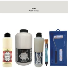 Cadence Banyo Mutfak -  Multi H - 087 Antik Kemik 2000 ml Par Yüzey Ast 500 ml Taş Vernik Mat 500 ml  Satenruloset