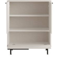 L'occi Concept 75 cm Leena Ayakkabılık Çok Amaçlı Dolap 3 Kapaklı Metal Ayaklı Beyaz LA8C-W