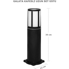 Ucuz Geldi Galata Kafesli Set Üstü Bahçe Lambası Zita Bahçe Aydınlatması 35 Cm Yer Lambası