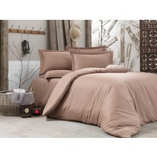 Alena Home Pamuk Saten Çizgili Tek Kişilik Nevresim Takımı
