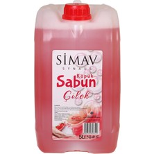 Simav Synaus Termal Sulu Çilek Özlü Köpük Sabun Seti 2'li - 5 lt + 500 ml