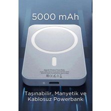 Bakeey Magsafe Battery Pack Powerbank Iphone Uyumlu Kablosuz Magsafe Şarj Aleti Şarj Cihazı Powerbank