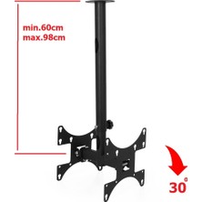 Etivizyon Cm-02 Hareketli Çift Taraflı Tavan Askı Aparatı 22"-32"