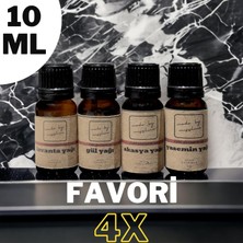 Miss Lina Favori Set Esansiyel Uçucu Yağ Buhurdanlık Yağı Hava Nemlendirici Aroma Difüzörü Kokusu Esans 4x