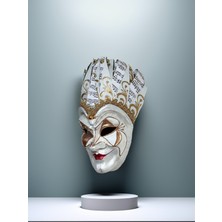 Venemask Joker Venedik Maskesi - Beyaz