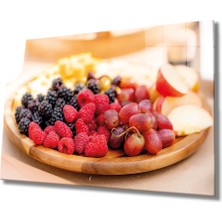 MiraLive  Meyve Tabağı Cam Tablo Fruits