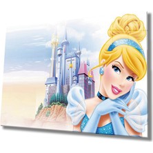 MiraLive  Kadınlar Sindirella Disney Cam Tablo  ,women Cinderella Disney