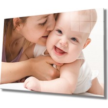 MiraLive  Kadınlar Anne Bebek Cam Tablo Women Mother Baby