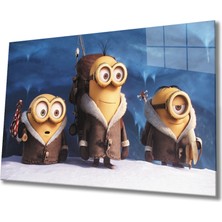 MiraLive  Minyonlar Cam Tablo