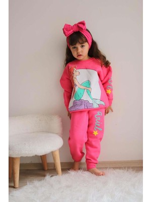 Miniko Kids Kız Çocuk Barbie Modelli 3 İp Eşofman Takım