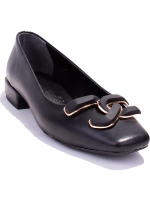 Dagoster DZA07-8243606 Siyah Klasik Topuklu Kadın Ayakkabı