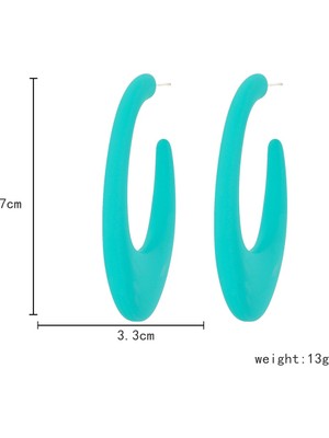 Babmu Geometrik Metal Lake Çok Yönlü Küpe (Yurt Dışından)