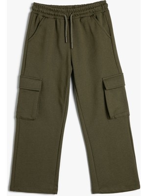 Koton Basic Kargo Eşofman Altı Kapaklı Cep Detaylı Beli Bağlamalı