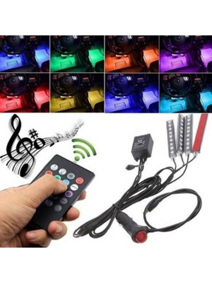 Müziğe Sese Duyarlı Ayak Altı LED Kumandalı Rgb