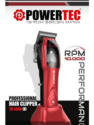 Powertec TR-3900 Saç Sakal Kesim Makinası 10.000 Rpm