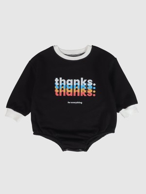 Yhh Kids Bebek Oversize Sweatshirt Zıbın Siyah