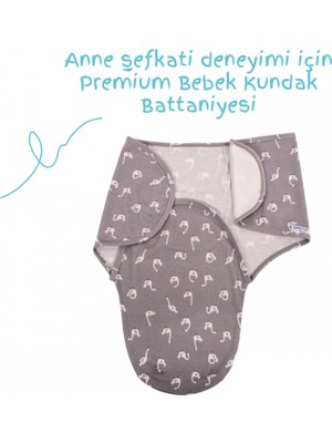 Sevi Bebe İnterlok Bebe Kundak ART-118 Kuğu Desen