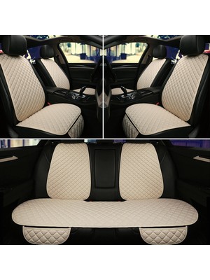 TeknoClub Deri Cepli Sırtlı Oto Koltuk Minder Seti - Koltuk Koruma Kılıfı (3'lü Set)