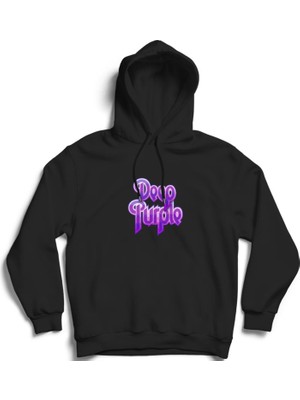 The Fame Deep Purple, Purple Logo, Rock Metal Müzik Grup Kapüşonlu Sweatshirt Hoodie
