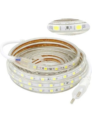 Atlantis Keat Atlantis Hortum LED / Yassı Tip / Metrede 60 LED / 220 Volt / Dış Mekan İP65- 10MT - Mavi Işık