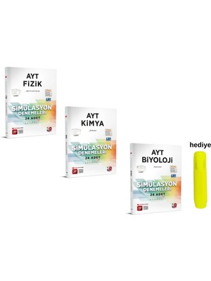 3D Yayınları AYT Fizik Kimya Biyoloji Simülasyon Deneme Seti