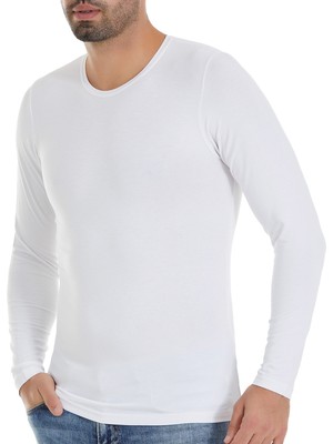 Yıldız Çamaşır Yıldız Erkek Bambu Uzunkol Sıfır Yaka T-Shirt Q495