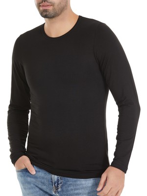 Yıldız Çamaşır Yıldız Erkek Bambu Uzunkol Sıfır Yaka T-Shirt Q495