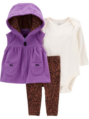 Carter's Kız Bebek 3'lü Yelek Set