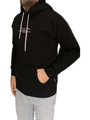 Bay Aygün  3132 Rw De La Kapüşonlu Darkesim Sweatshirt_siyah