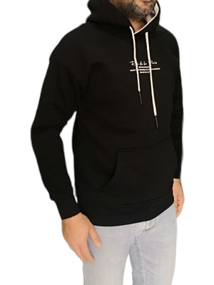 Bay Aygün  3132 Rw De La Kapüşonlu Darkesim Sweatshirt_siyah