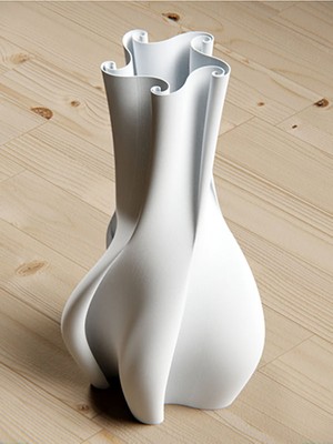 Tasowood Masaüstü Plastik Ahtapot Vazo 20 cm Beyaz 3D