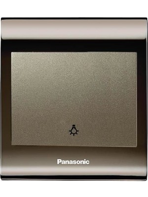 Panasonic Viko Panasonic Thea Blu Light Anahtar, Çerçeve Una+Füme, Kapak Dore