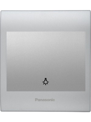 Panasonic Viko Panasonic Thea Blu Light Anahtar, Çerçeve Chrome Matt+Beyaz, Kapak Metalik Beyaz