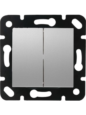 Panasonic Viko Panasonic Thea Blu Komütatör Metalik Beyaz Çerçevesiz WBTR00095MW-TR