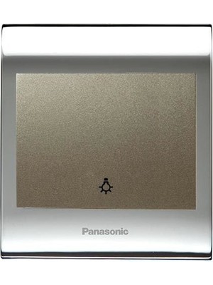 Panasonic Viko Panasonic Thea Blu Light Anahtar, Çerçeve Chrome+Beyaz, Kapak Dore