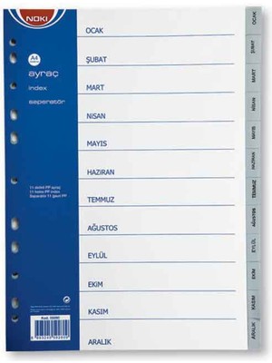 Noki Ayraç Pp Ocak-Aralık