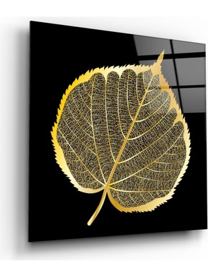 MiraLive Gold Yaprak Cam Tablo