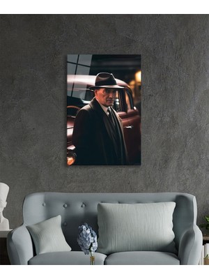 MiraLive Yapay Zeka Atatürk Portresi Cam Tablo Ev ve Ofis Duvar Dekoru