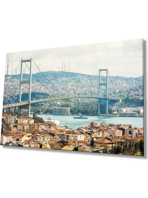 MiraLive   Istanbul Boğaz Köprü Manzaralı  Cam Tablo