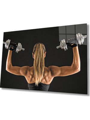  Spor Fıtnes Cam Tablo   Sports Fitness