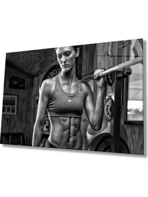  Siyah Beyaz Insan Fotoğrafları Kadın Cam Tablo