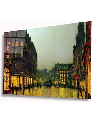   Romantik Sokak Cam Tablo