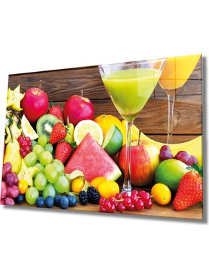 MiraLive  Meyveler Cam Tablo Fruits