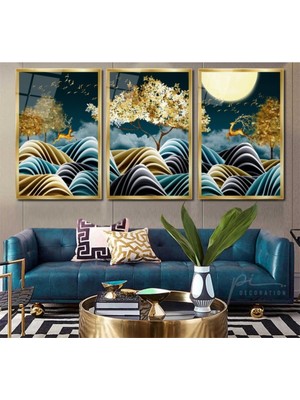 MiraLive Gold Geyikler Triple Cam Tablo