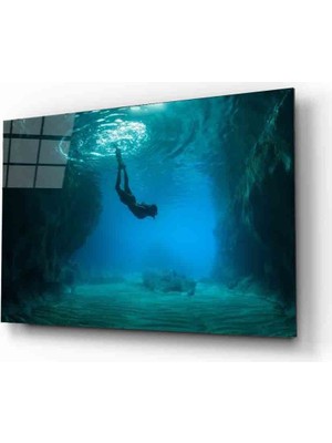 MiraLive  Fütüristik Denizaltı Manzara  Cam Tablo