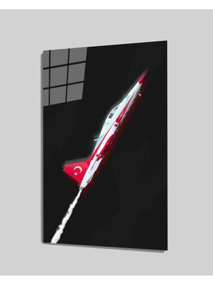   Türk Uçakları Cam Tablo