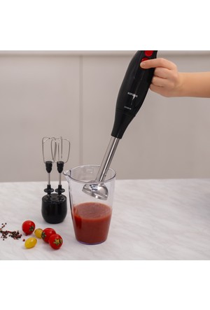 Karaca Shiny Hand Blender, 550W, Black - KARACA UK