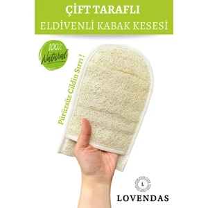 Eldiven Kabak Lifi - %100 Kabak Kesesi ile Sivilcelere, Batıklara, Büyük Gözeneklere Çift Taraflı