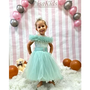 Lisa Kids 1-5 Yaş Kısa Kuyruklu Abiye Elbise